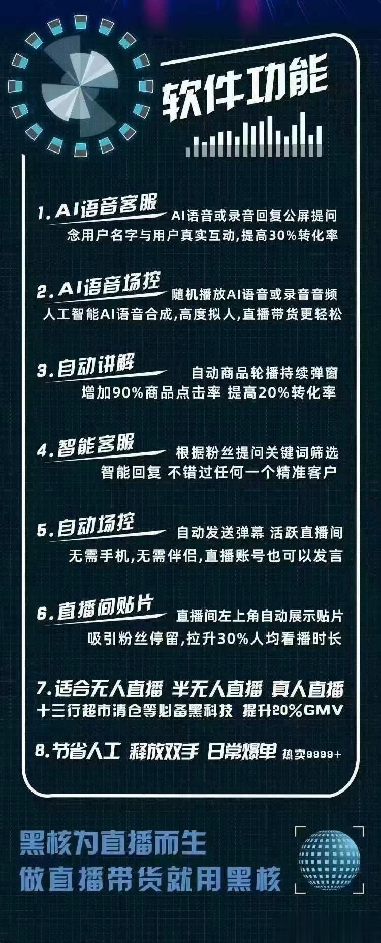 （4733期）【高端精品】外面收费998的黑核AI爆单助手，直播场控必备【永久版脚本】-课程网