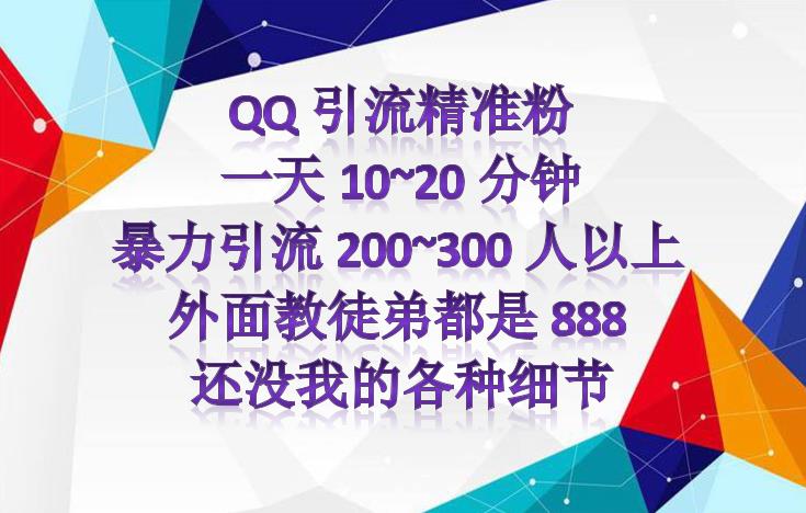 （4122期）外面收费888元的QQ群另类引流方案：日200~300精准粉方法-课程网