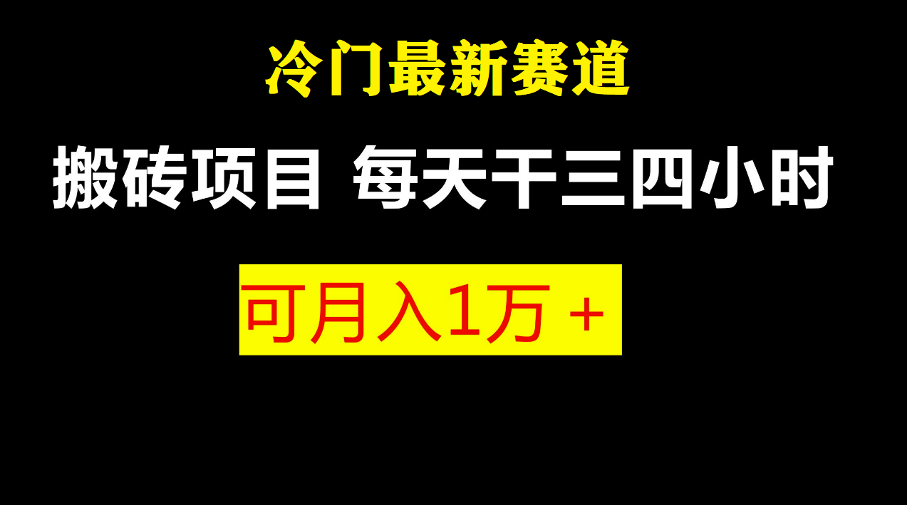 （6665期）最新冷门游戏搬砖项目，零基础也能玩（附教程+软件）-课程网