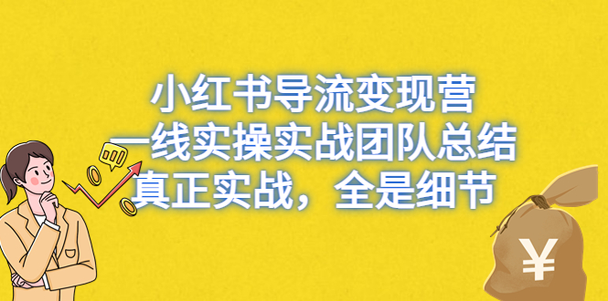 （6441期）小红书导流变现营，一线实战团队总结，真正实战，全是细节，全平台适用-课程网
