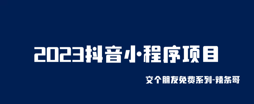 （6344期）2023抖音小程序项目，变现逻辑非常很简单，当天变现，次日提现！-课程网