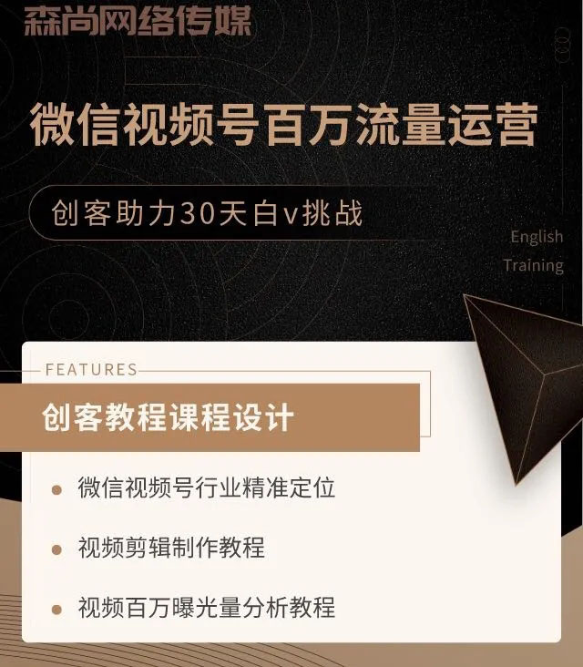（1520期）微信视频号百万流量运营：行业定位+视频剪辑制作+视频百万曝光量分析-课程网