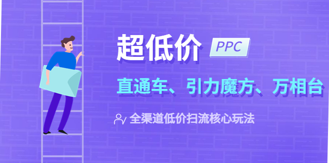 （5659期）2023超低价·ppc—“直通车、引力魔方、万相台”全渠道·低价扫流核心玩法-课程网